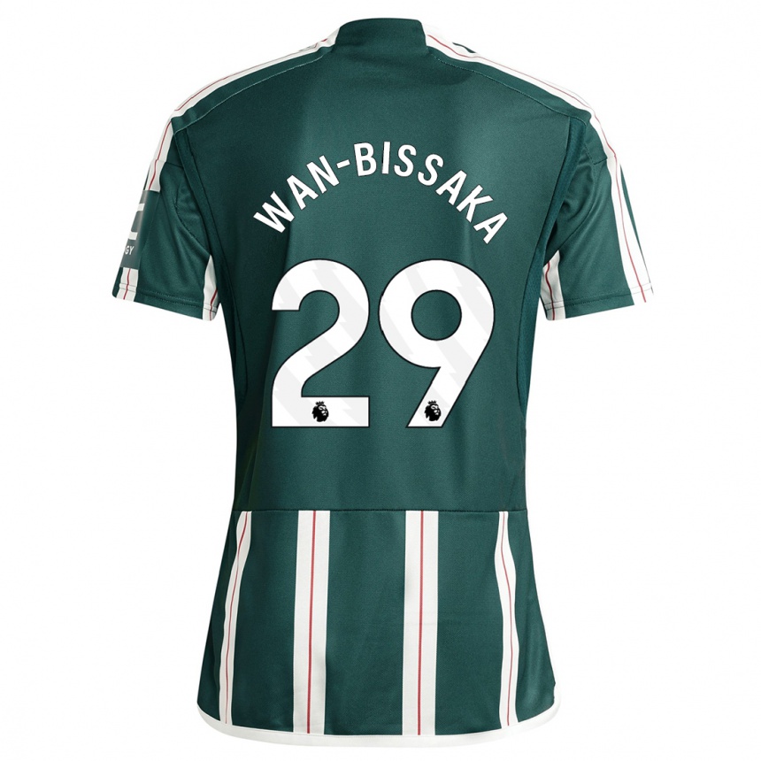 Niño Fútbol Camiseta Aaron Wan-Bissaka #29 Verde Oscuro 2ª Equipación 2023/24 México