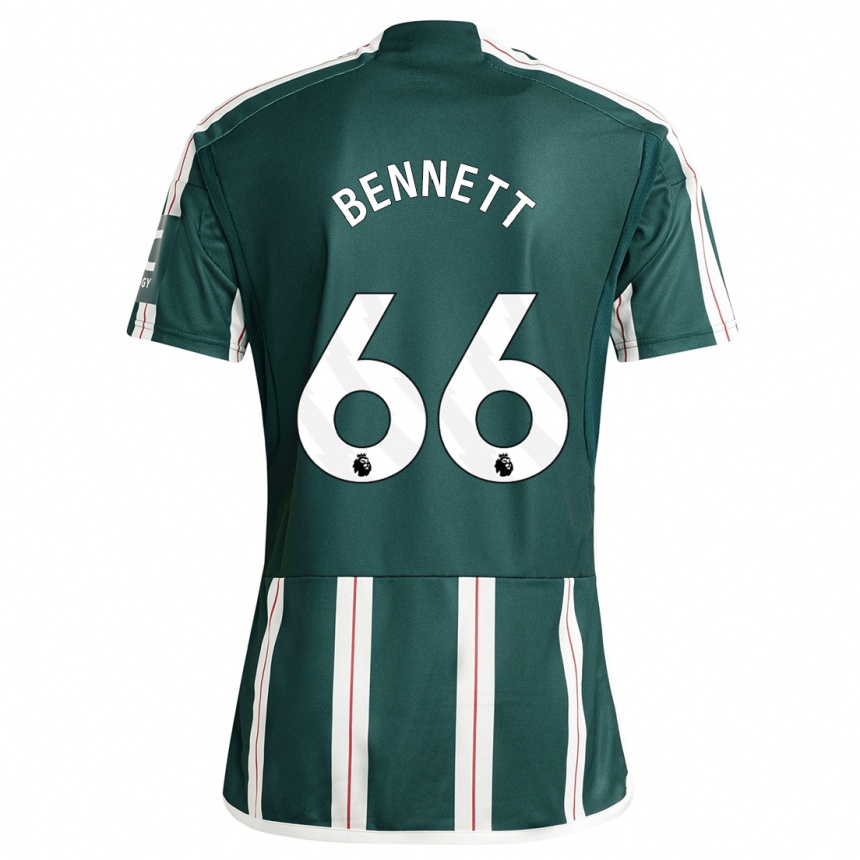 Niño Fútbol Camiseta Rhys Bennett #66 Verde Oscuro 2ª Equipación 2023/24 México