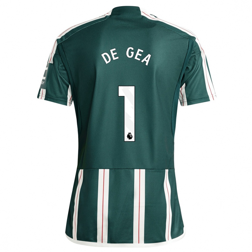 Niño Fútbol Camiseta David De Gea #1 Verde Oscuro 2ª Equipación 2023/24 México