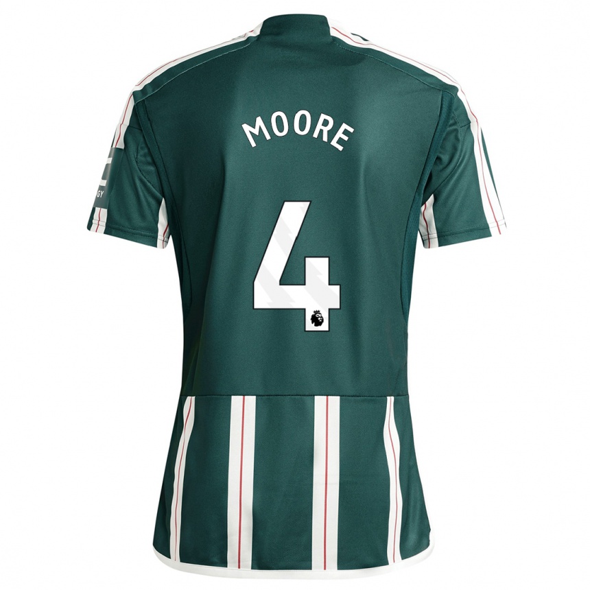 Niño Fútbol Camiseta Jade Moore #4 Verde Oscuro 2ª Equipación 2023/24 México