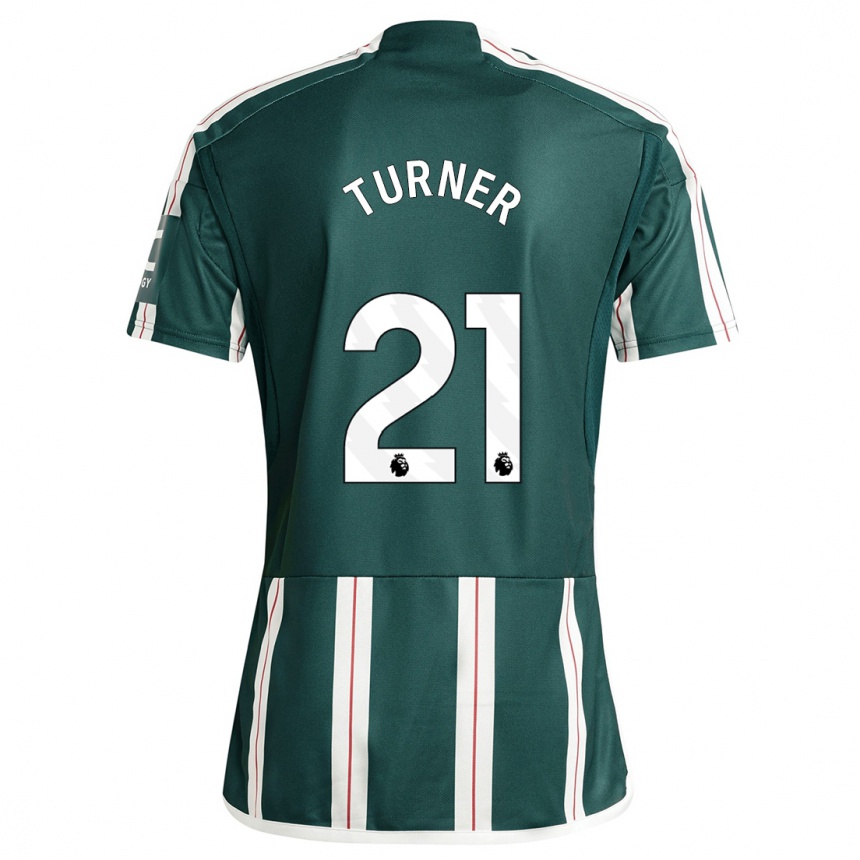 Niño Fútbol Camiseta Millie Turner #21 Verde Oscuro 2ª Equipación 2023/24 México