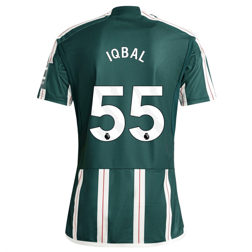 Niño Fútbol Camiseta Zidane Iqbal #55 Verde Oscuro 2ª Equipación 2023/24 México