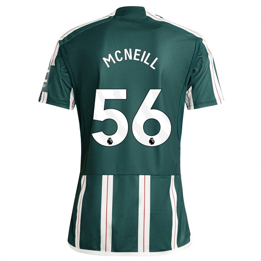 Niño Fútbol Camiseta Charlie Mcneill #56 Verde Oscuro 2ª Equipación 2023/24 México