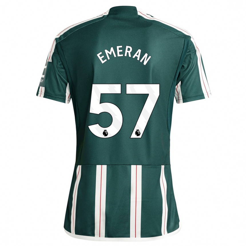 Niño Fútbol Camiseta Noam Emeran #57 Verde Oscuro 2ª Equipación 2023/24 México