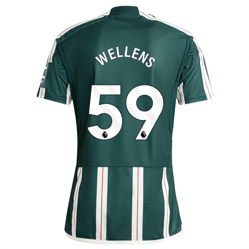 Niño Fútbol Camiseta Charlie Wellens #59 Verde Oscuro 2ª Equipación 2023/24 México