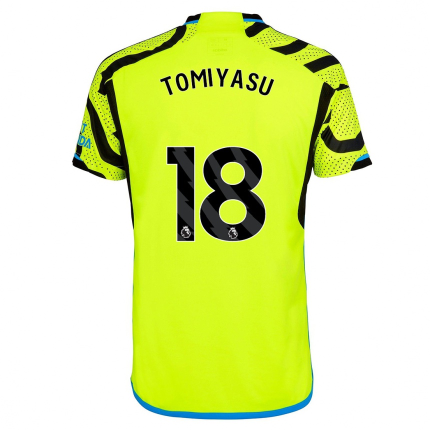 Niño Fútbol Camiseta Takehiro Tomiyasu #18 Amarillo 2ª Equipación 2023/24 México