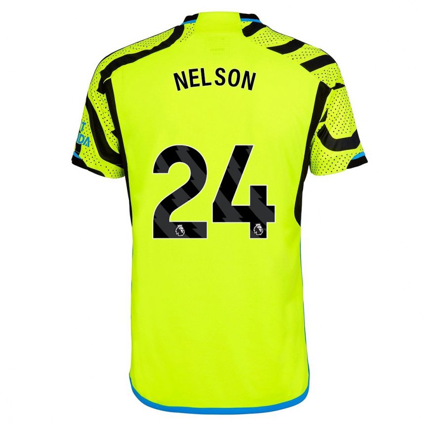 Niño Fútbol Camiseta Reiss Nelson #24 Amarillo 2ª Equipación 2023/24 México