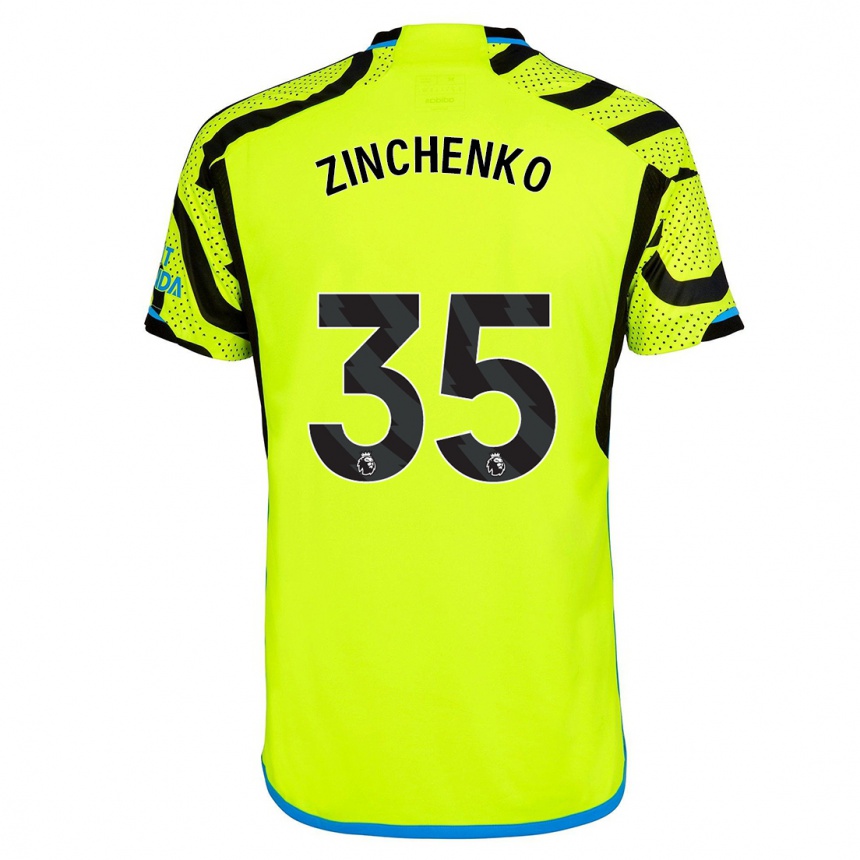 Niño Fútbol Camiseta Oleksandr Zinchenko #35 Amarillo 2ª Equipación 2023/24 México