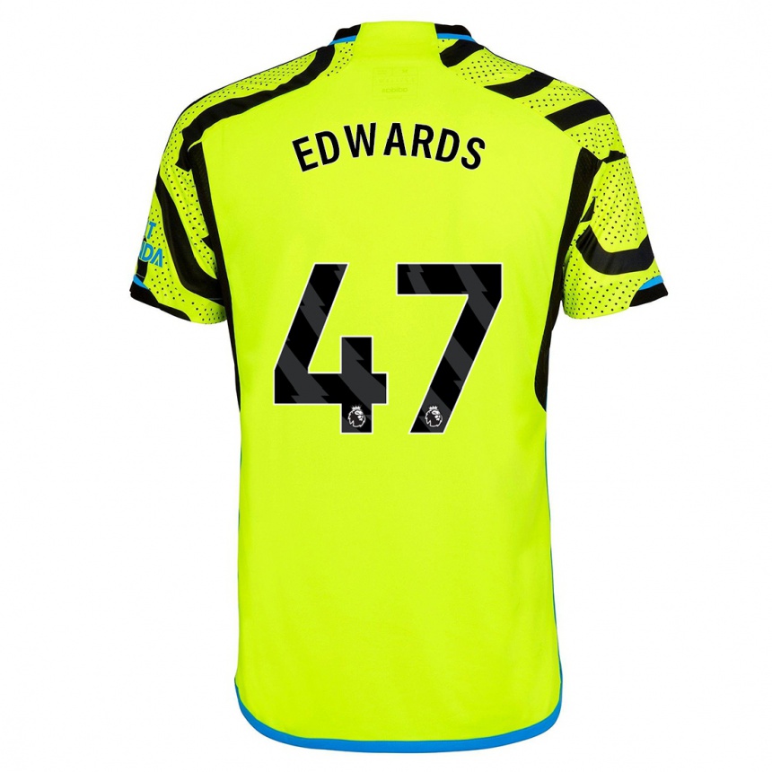 Niño Fútbol Camiseta Khayon Edwards #47 Amarillo 2ª Equipación 2023/24 México