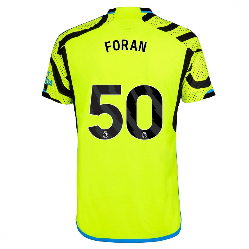 Niño Fútbol Camiseta Taylor Foran #50 Amarillo 2ª Equipación 2023/24 México