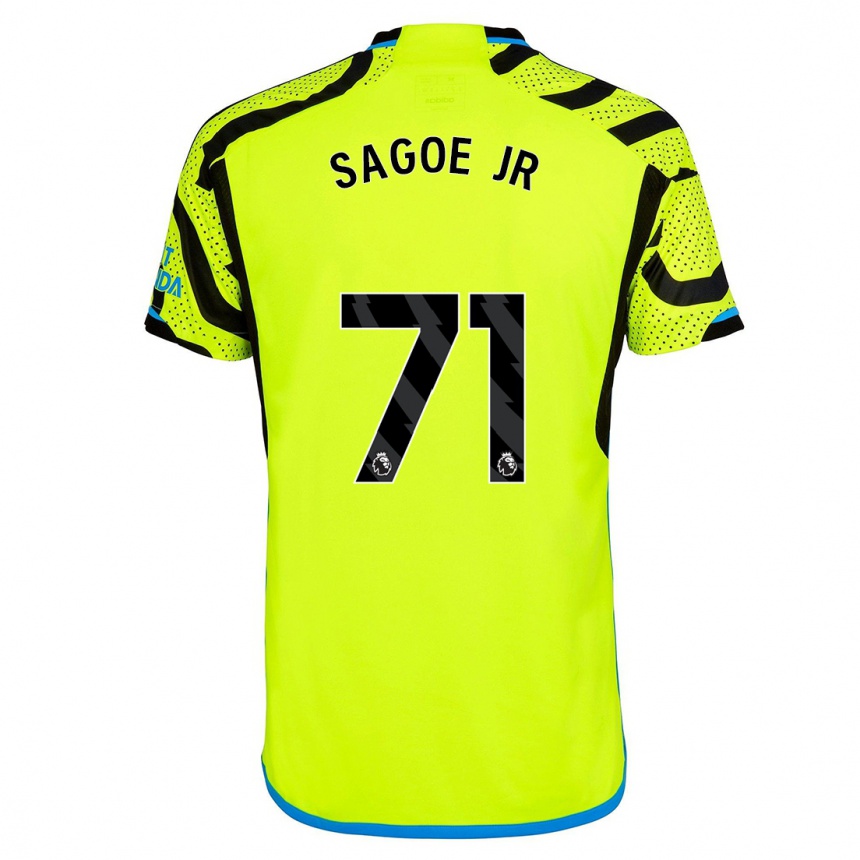 Niño Fútbol Camiseta Charles Sagoe Jr #71 Amarillo 2ª Equipación 2023/24 México