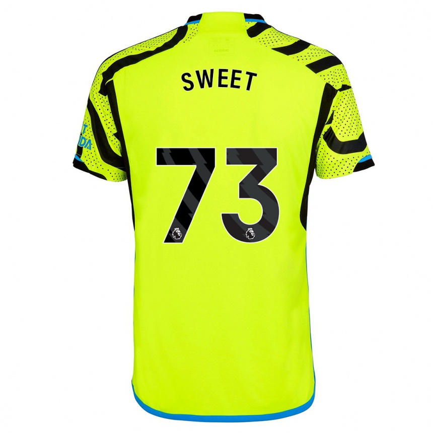 Niño Fútbol Camiseta James Sweet #73 Amarillo 2ª Equipación 2023/24 México