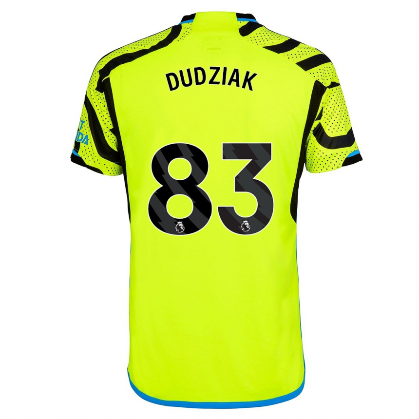 Niño Fútbol Camiseta Harrison Dudziak #83 Amarillo 2ª Equipación 2023/24 México