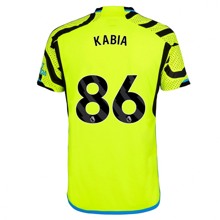 Niño Fútbol Camiseta Ismeal Kabia #86 Amarillo 2ª Equipación 2023/24 México