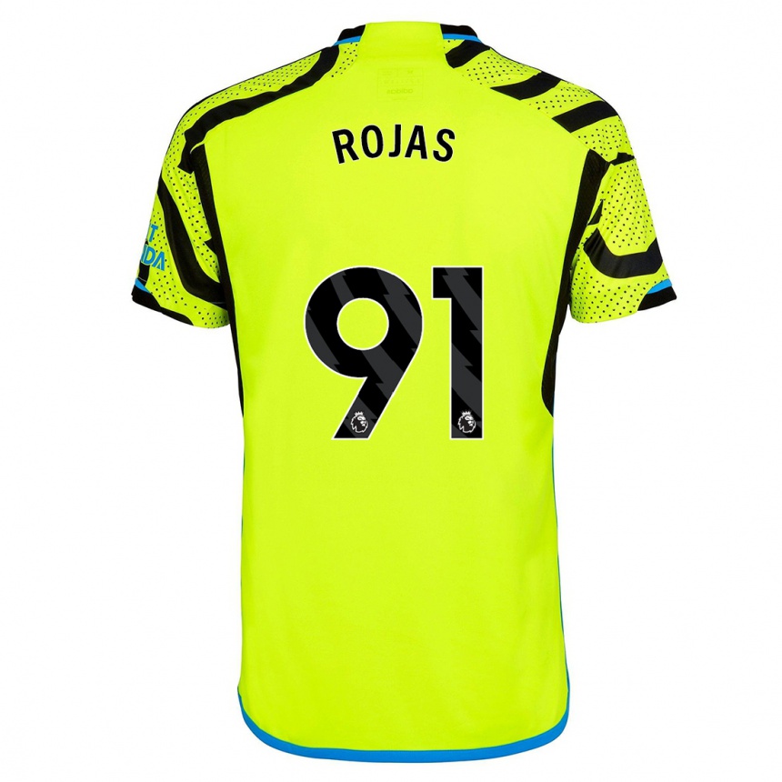 Niño Fútbol Camiseta Alexei Rojas #91 Amarillo 2ª Equipación 2023/24 México