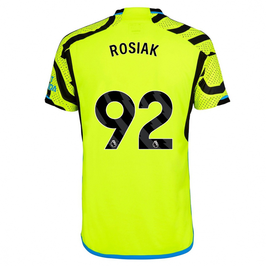 Niño Fútbol Camiseta Michal Rosiak #92 Amarillo 2ª Equipación 2023/24 México