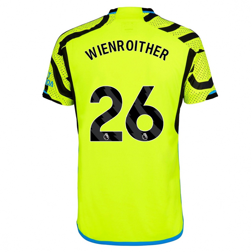 Niño Fútbol Camiseta Laura Wienroither #26 Amarillo 2ª Equipación 2023/24 México