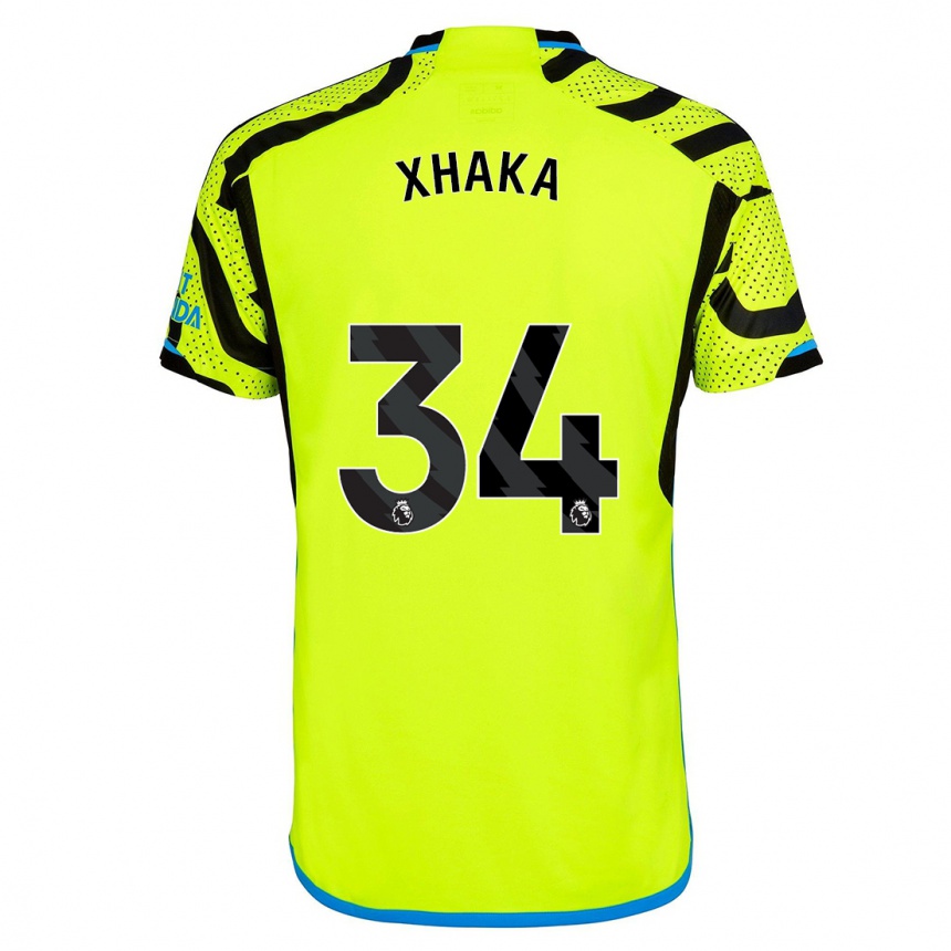 Niño Fútbol Camiseta Granit Xhaka #34 Amarillo 2ª Equipación 2023/24 México