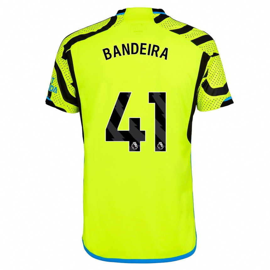 Niño Fútbol Camiseta Mauro Bandeira #41 Amarillo 2ª Equipación 2023/24 México