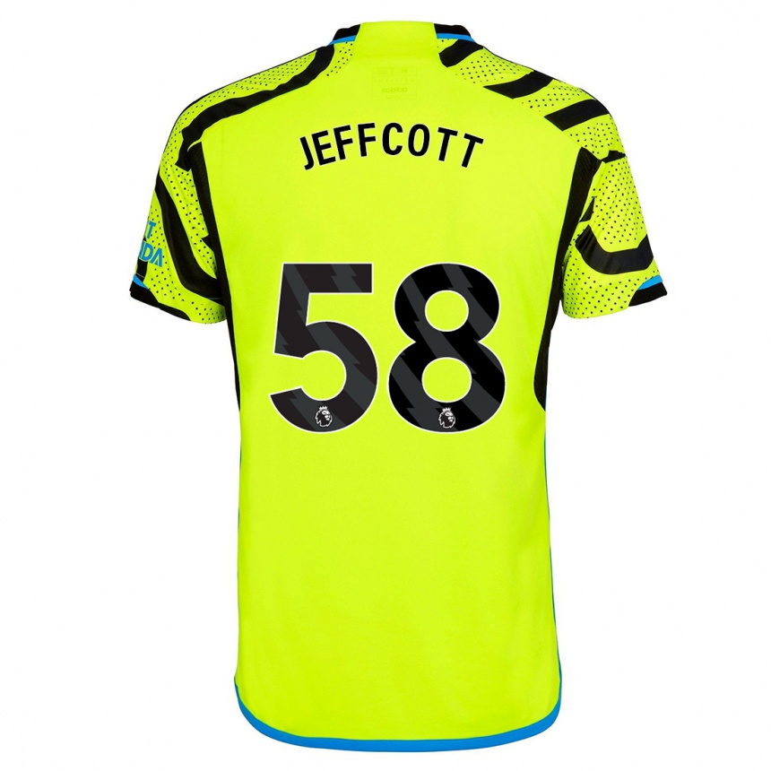 Niño Fútbol Camiseta Henry Jeffcott #58 Amarillo 2ª Equipación 2023/24 México