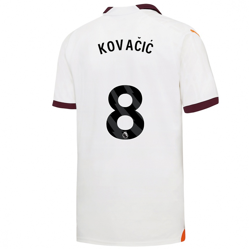 Niño Fútbol Camiseta Mateo Kovacic #8 Blanco 2ª Equipación 2023/24 México