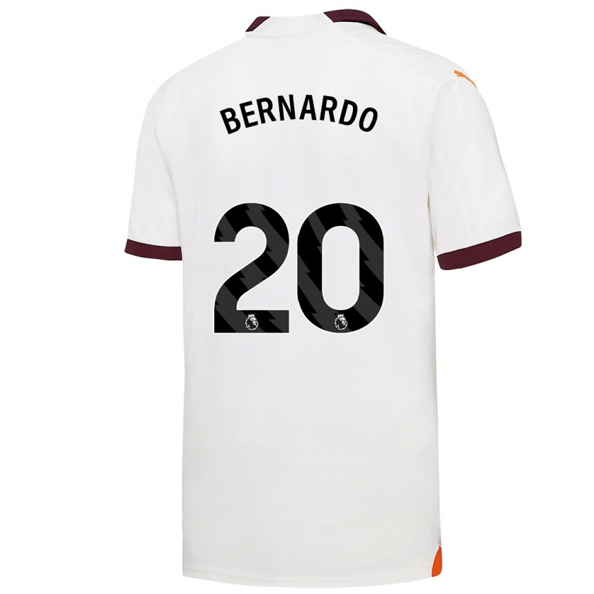 Niño Fútbol Camiseta Bernardo Silva #20 Blanco 2ª Equipación 2023/24 México