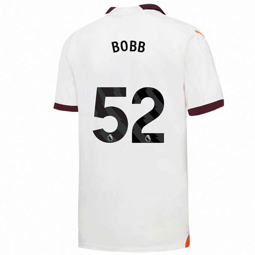 Niño Fútbol Camiseta Oscar Bobb #52 Blanco 2ª Equipación 2023/24 México