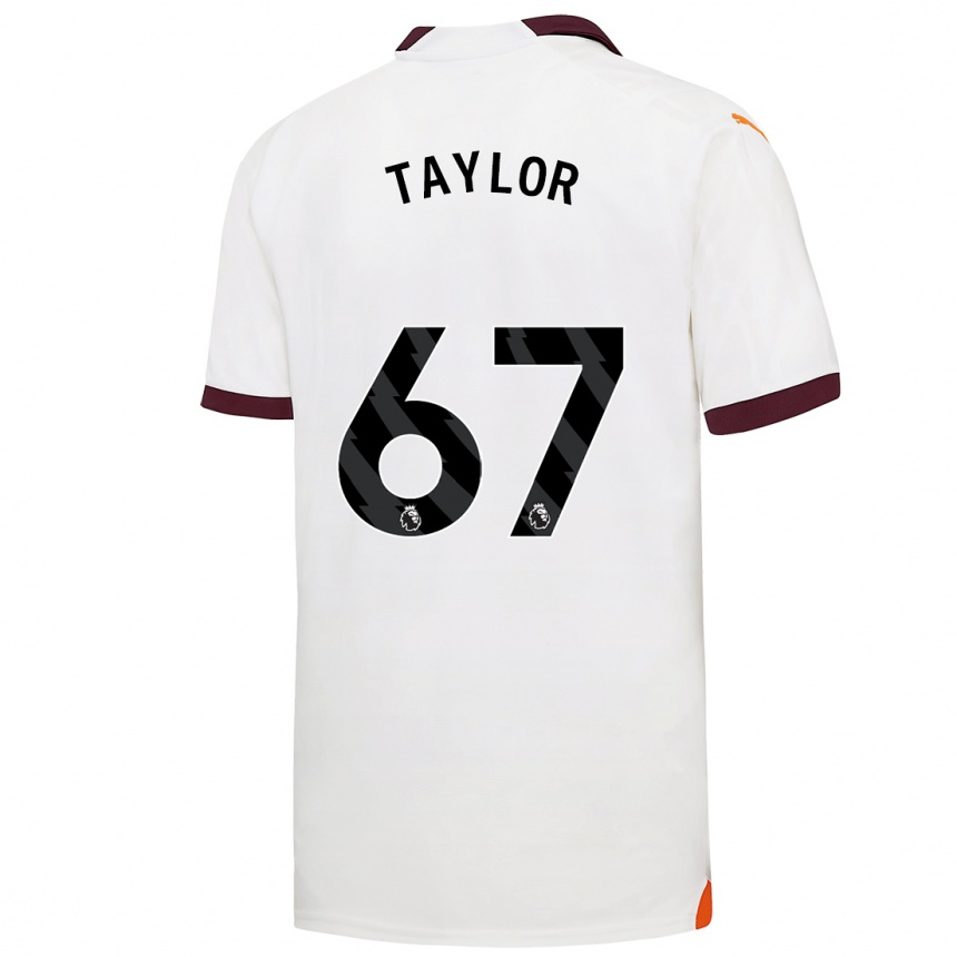 Niño Fútbol Camiseta Kane Taylor #67 Blanco 2ª Equipación 2023/24 México