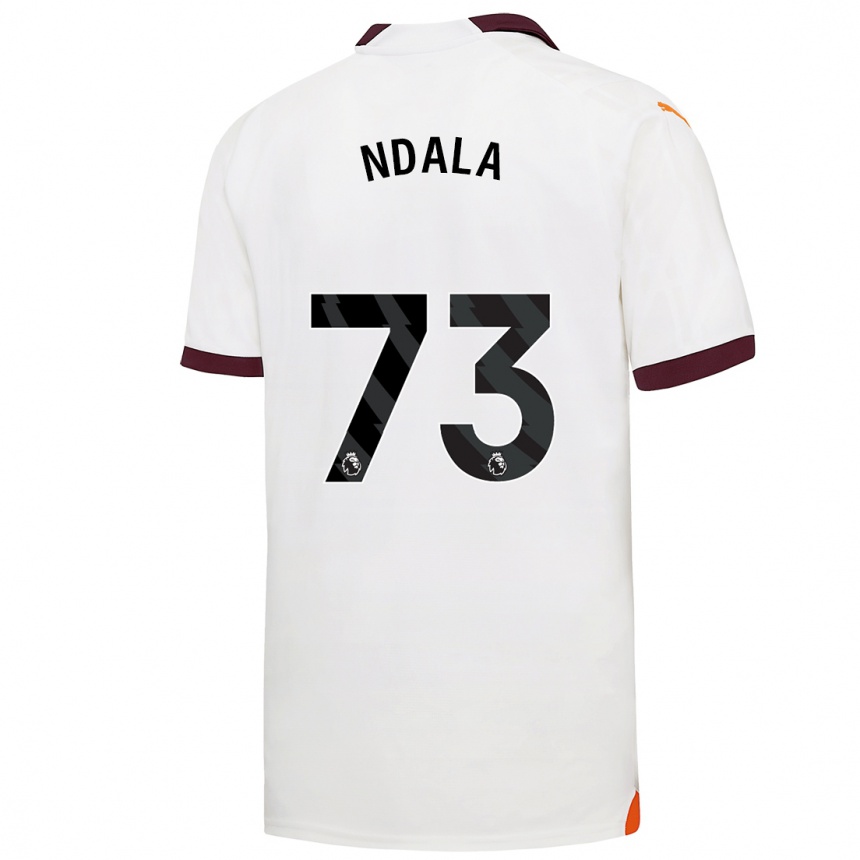 Niño Fútbol Camiseta Joel Ndala #73 Blanco 2ª Equipación 2023/24 México