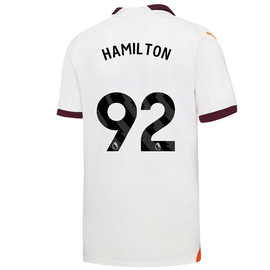 Niño Fútbol Camiseta Micah Hamilton #92 Blanco 2ª Equipación 2023/24 México