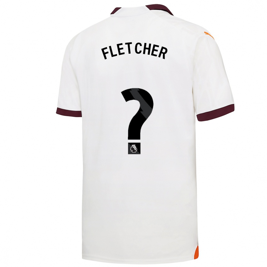 Niño Fútbol Camiseta Luca Fletcher #0 Blanco 2ª Equipación 2023/24 México