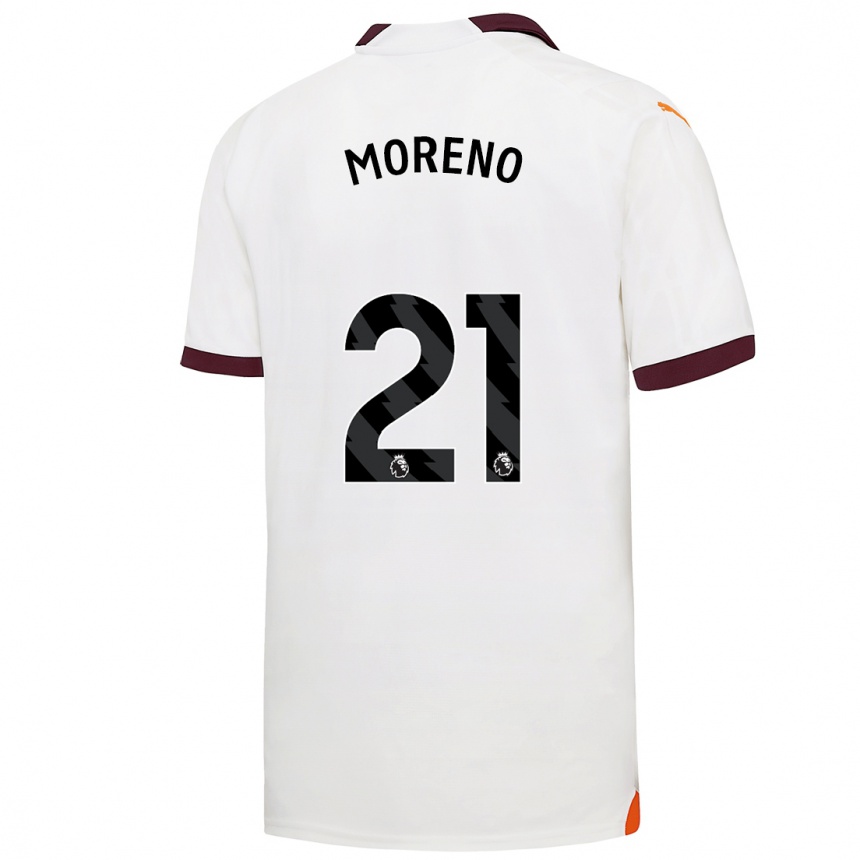 Niño Fútbol Camiseta Marlos Moreno #21 Blanco 2ª Equipación 2023/24 México