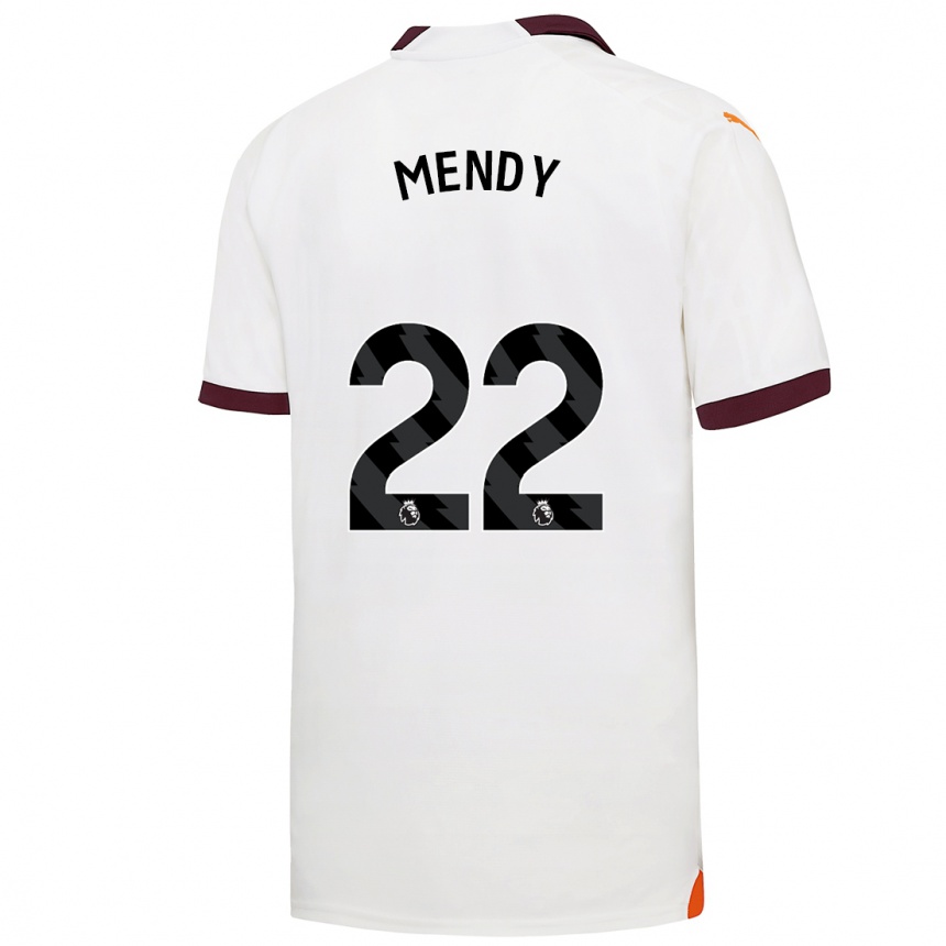 Niño Fútbol Camiseta Benjamin Mendy #22 Blanco 2ª Equipación 2023/24 México