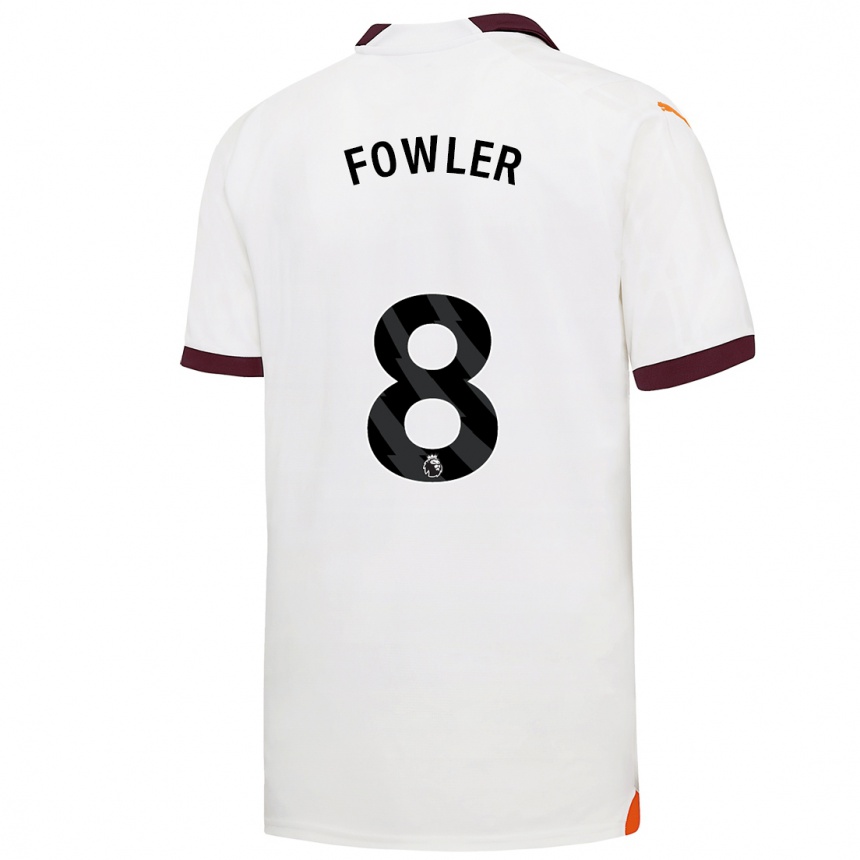 Niño Fútbol Camiseta Mary Fowler #8 Blanco 2ª Equipación 2023/24 México