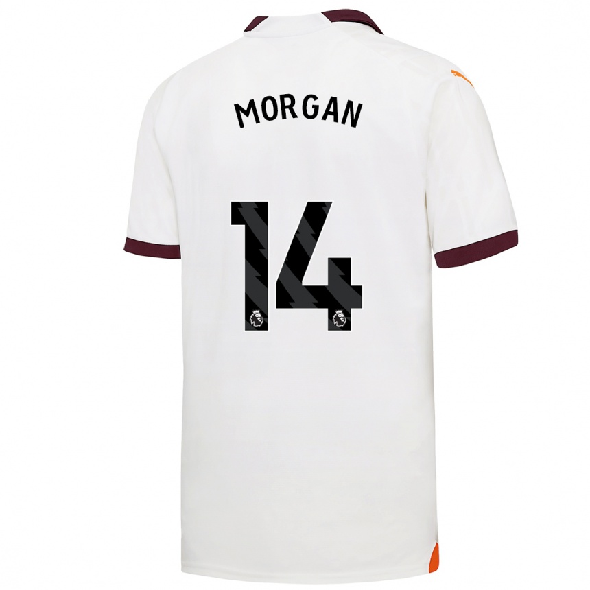 Niño Fútbol Camiseta Esme Morgan #14 Blanco 2ª Equipación 2023/24 México