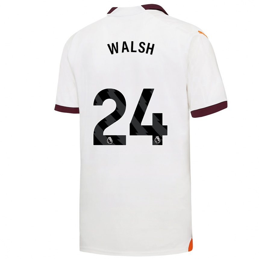 Niño Fútbol Camiseta Keira Walsh #24 Blanco 2ª Equipación 2023/24 México