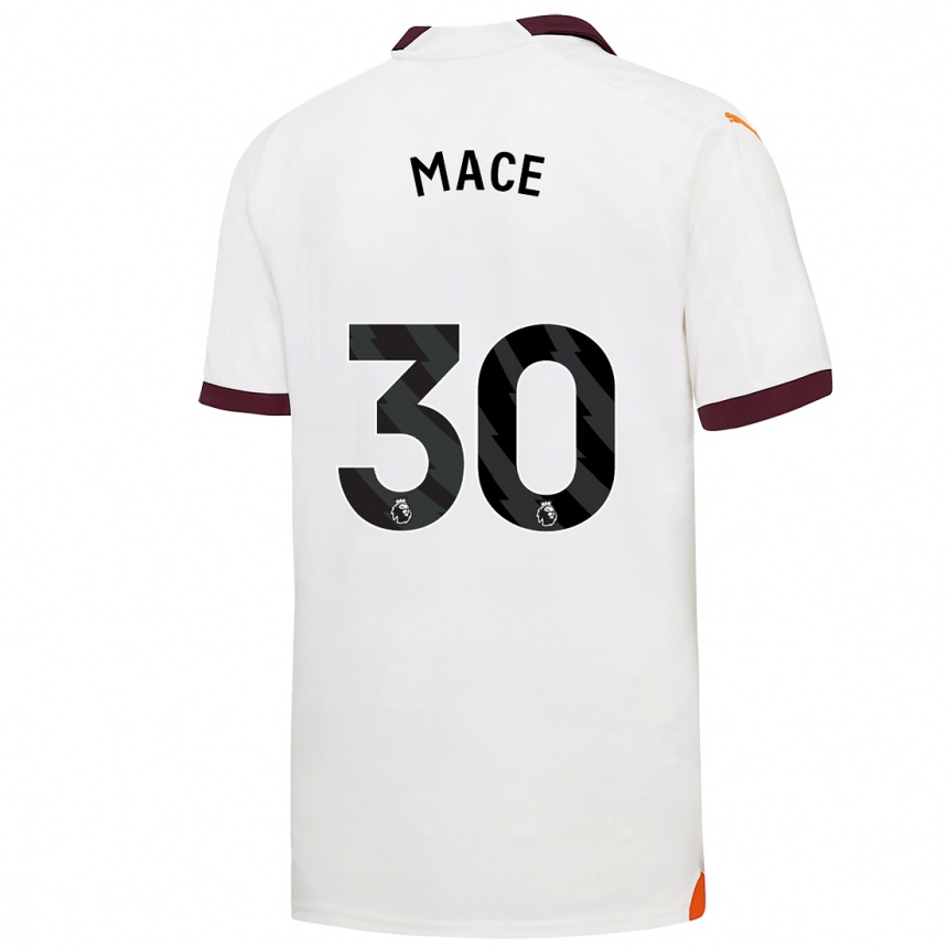 Niño Fútbol Camiseta Ruby Mace #30 Blanco 2ª Equipación 2023/24 México