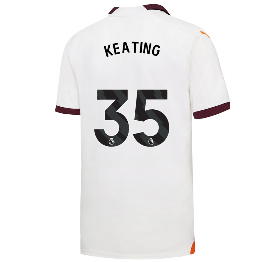 Niño Fútbol Camiseta Khiara Keating #35 Blanco 2ª Equipación 2023/24 México