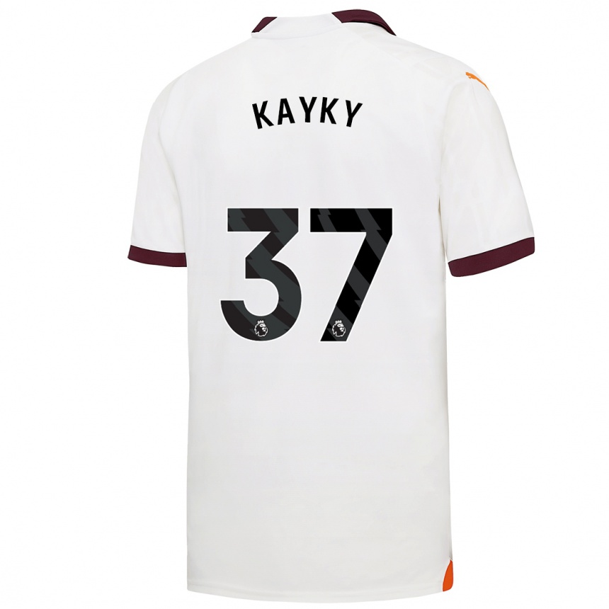 Niño Fútbol Camiseta Kayky #37 Blanco 2ª Equipación 2023/24 México