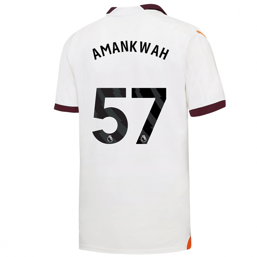 Niño Fútbol Camiseta Yeboah Amankwah #57 Blanco 2ª Equipación 2023/24 México