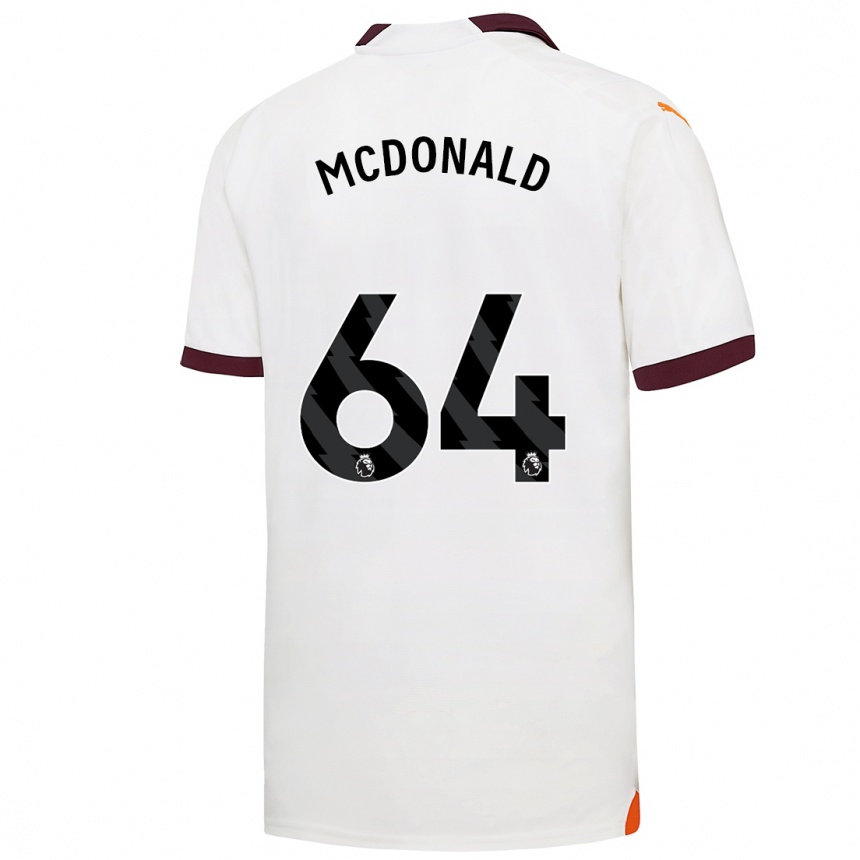 Niño Fútbol Camiseta Rowan Mcdonald #64 Blanco 2ª Equipación 2023/24 México