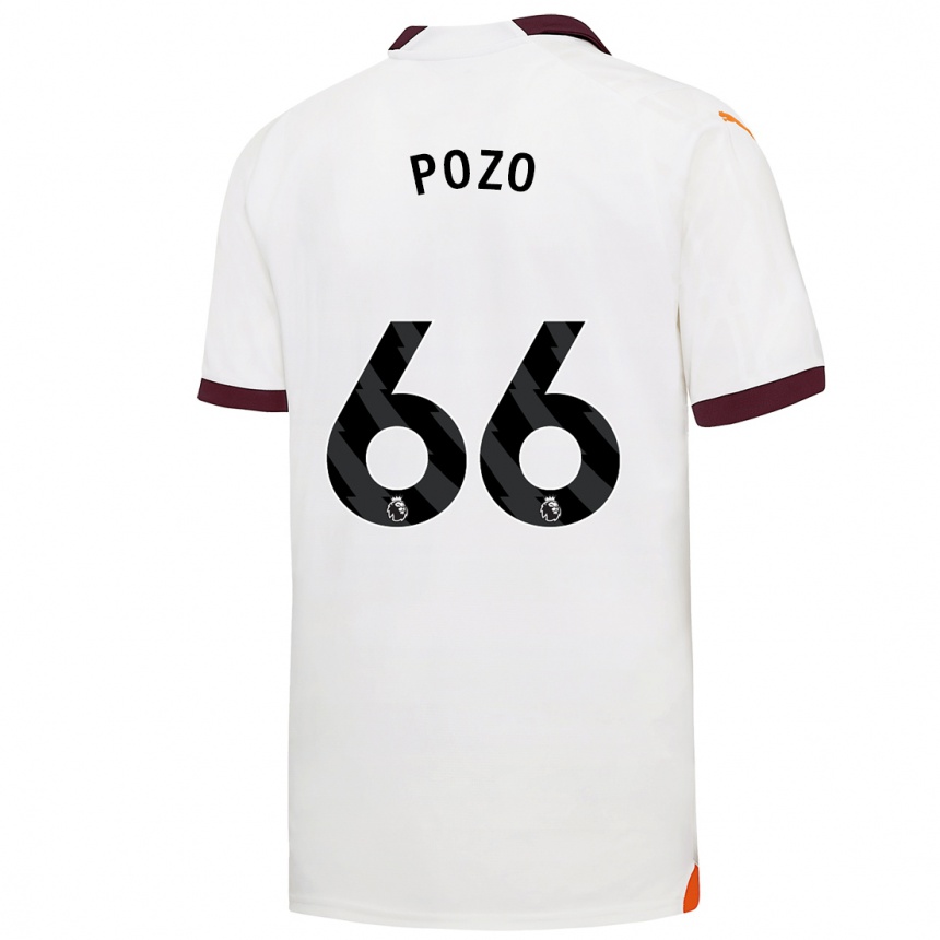 Niño Fútbol Camiseta Iker Pozo #66 Blanco 2ª Equipación 2023/24 México