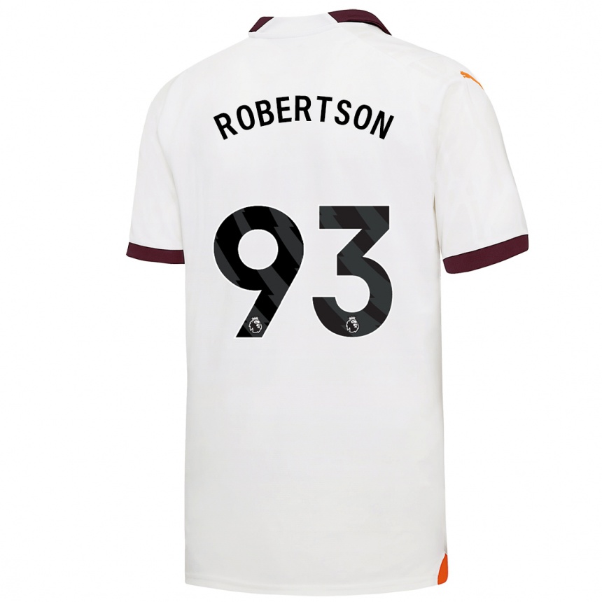 Niño Fútbol Camiseta Alex Robertson #93 Blanco 2ª Equipación 2023/24 México