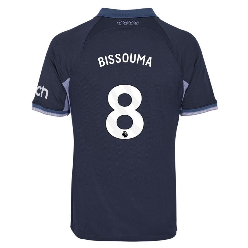 Niño Fútbol Camiseta Yves Bissouma #8 Azul Oscuro 2ª Equipación 2023/24 México