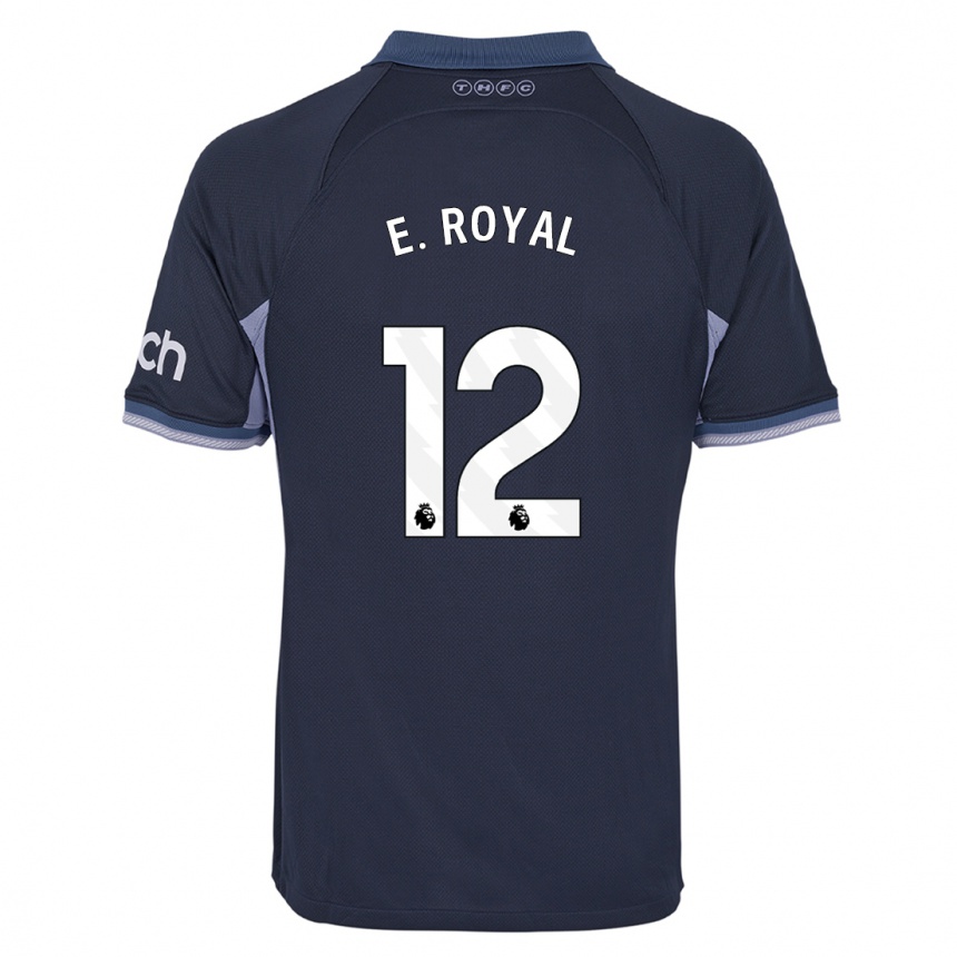 Niño Fútbol Camiseta Emerson Royal #12 Azul Oscuro 2ª Equipación 2023/24 México