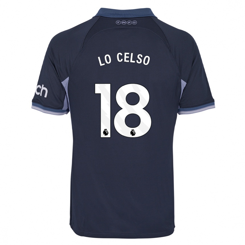 Niño Fútbol Camiseta Giovani Lo Celso #18 Azul Oscuro 2ª Equipación 2023/24 México