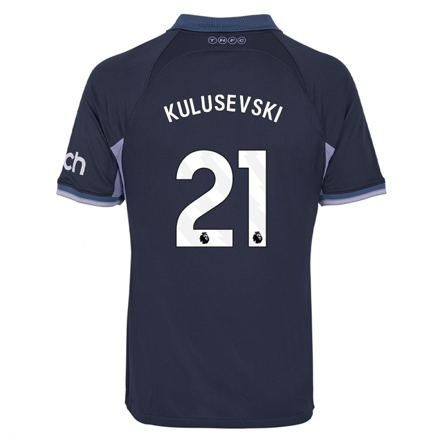 Niño Fútbol Camiseta Dejan Kulusevski #21 Azul Oscuro 2ª Equipación 2023/24 México