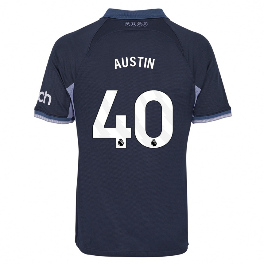 Niño Fútbol Camiseta Brandon Austin #40 Azul Oscuro 2ª Equipación 2023/24 México