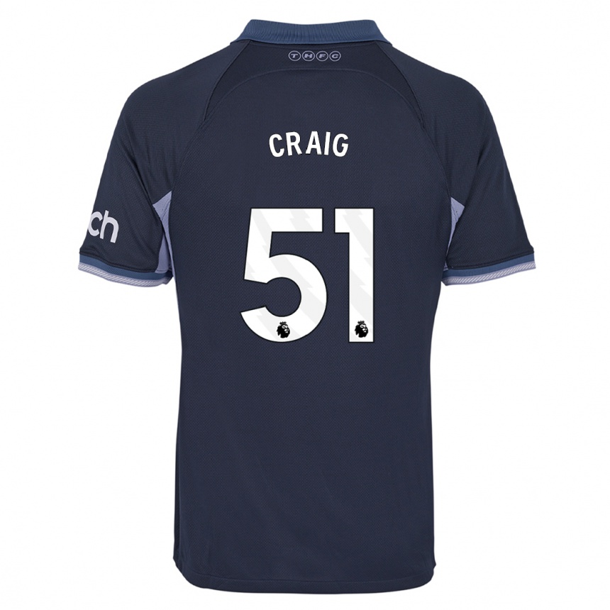 Niño Fútbol Camiseta Matthew Craig #51 Azul Oscuro 2ª Equipación 2023/24 México