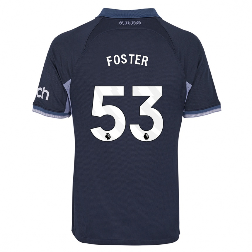 Niño Fútbol Camiseta Brooklyn Lyons Foster #53 Azul Oscuro 2ª Equipación 2023/24 México